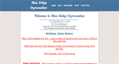 Desktop Screenshot of blueridgegym.com